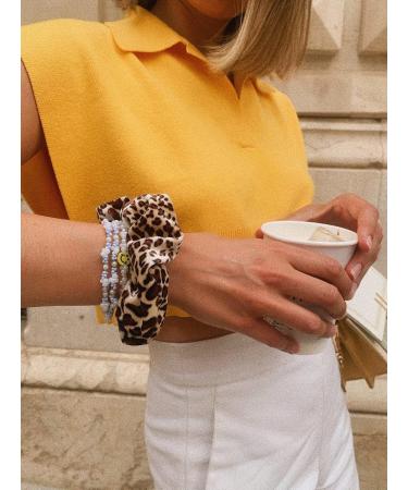 A.Tony Velvet Scrunchies Set - Zipper Hair Tie Gadget for Girls & Women - Forest Ponytail Holder Jewelry - Buy Online on GoSupps.com