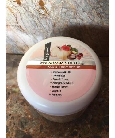 Bioglow Bio Glow Face and Body Scrub with Macadamia Nut Oil 300ml