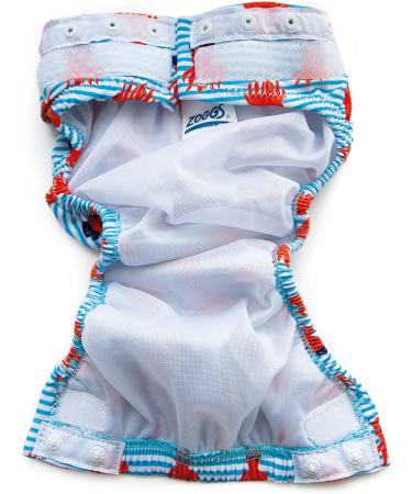 Zoggs Adjustable Reusable Swim Nappy | Unisex Baby 3-24 Months | Blue/Stripe/Octo Pirate - Buy Online on GoSupps.com