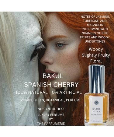 Bakul Spanish Cherry Attar 30ml | All-Natural Vegan Perfume | Organic Alcohol | Cruelty-Free Essential Oil - Buy Online on GoSupps.com