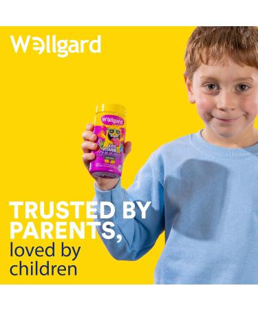 Wellgard Kids Vitamin D3 Gummies - 2 Month Supply - Vegan Mixed Berry Flavour | Chewable Vitamin D Gummies - Buy Online on GoSupps.com