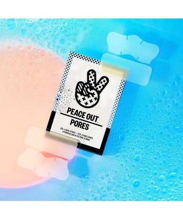 Peace Out Pores Hydrocolloid Nose & Face Strips with Vitamin A - Enlarged Pore Refining & Oil Control (4 Pore & 4 Nose Strips) - Buy Online on GoSupps.com