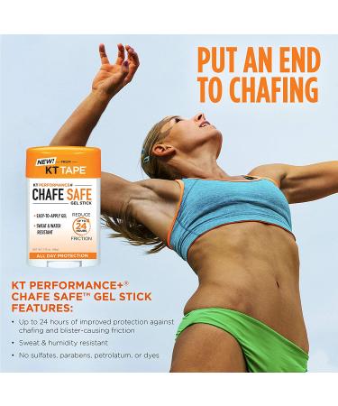 KT Performance+ Anti Chafing Stick 1.75 Oz Gel Stick | up to 24 Hour Protection | Whole Body Use - Buy Online on GoSupps.com