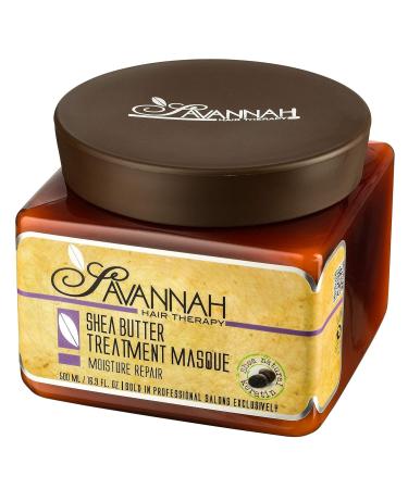 Savannah Hair Therapy Bundle - Shea Butter Treatment Oil & Hair Mask Set for Dry Damaged Hair - Natural Keratin Treatment - Vitamin B6 Infused - Sodium Chloride Free - 1.69 oz + 16.9 oz - Buy Online on GoSupps.com
