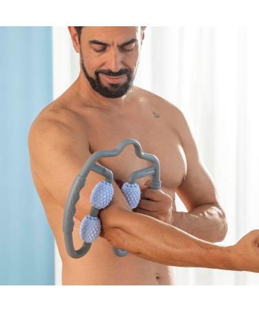 Buy Innovagoods Multifunctional Muscle Self-Massage Device - 4 Pressure Point Rolls for Sports & Fitness - Flexible Design - Gray - Buy Online on GoSupps.com
