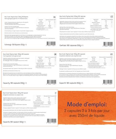 Now Foods Psyllium Husk Psyllium Skin 700mg with Apple Pectin 180 Vegan Capsules Gluten Free Soy Free Vegetarian Non-GMO - Buy Online on GoSupps.com