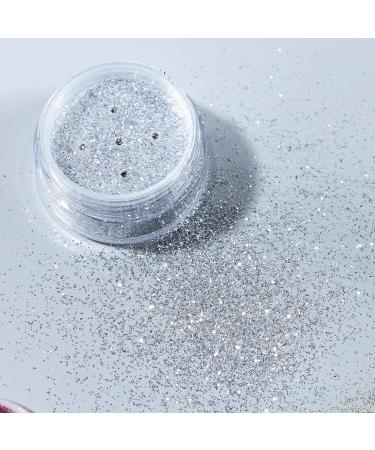 Moon Glitter Classic Fine Silver Glitter Shaker - 5g | Cosmetic Festival Makeup for Face, Body, Nails, Hair, Lips - Buy Online on GoSupps.com