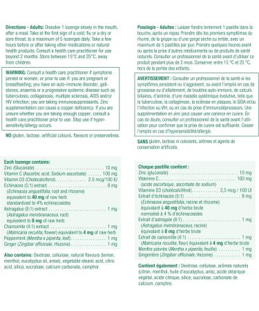 Zinc Lozenges with Vitamin C - Immune Support Supplement - Buy Online on GoSupps.com