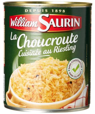 William Saurin Sauerkraut Cooked with Riesling 810g - Pack of 6