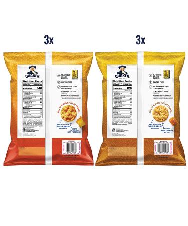 Quaker Rice Crisps Cheddar & Caramel Variety Pack - 6 Count (6.06 & 7.04 Oz Bags) - Buy Online on GoSupps.com