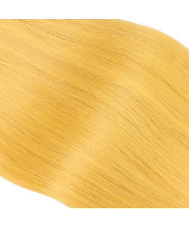 Shop Novon Hair Extensions: 60cm Yellow Tape-In Extensions | 100% Remy Real Hair | 50 Tresses (2.5g Each) - Buy Online on GoSupps.com