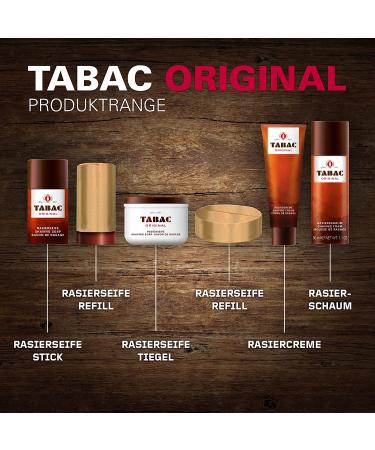 Tabac Original Shaving Soap Bowl 4.4 oz - Men's Grooming Essential - Buy Online on GoSupps.com