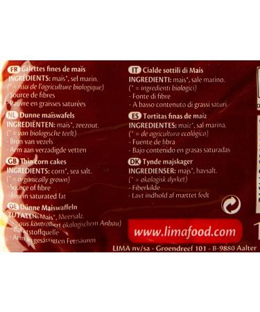 LIMA Organic Fine Corn Cake 140G - - Buy Online on GoSupps.com