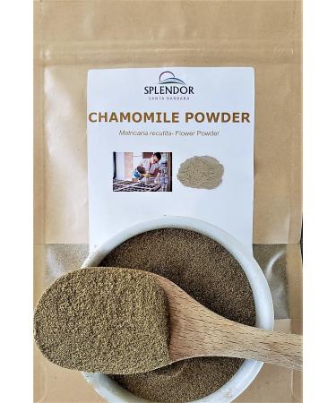 Splendor Chamomile Flower Powder 8 oz - Fine Egyptian Powder for Soap Making Supplies  Cosmetic Formulations  Skin Care and Hair Care