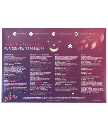 Tea Advent Calendar 2023 - 48 Tea Bags in 24 Varieties | Frog.Coffee | Top Brands Like Twinings & B nting - Perfect Gift for Tea Lovers - Buy Online on GoSupps.com