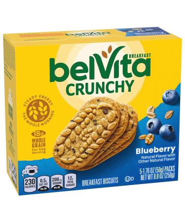 Belvita Blueberry Breakfast Biscuits - 6 Boxes (5 Packs, 4 Biscuits Each) | Healthy Snack - Buy Online on GoSupps.com