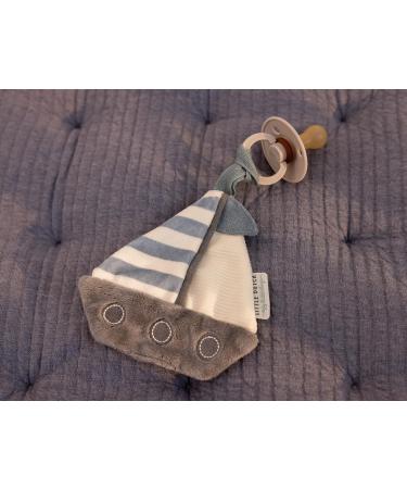 Little Dutch 8618 Cuddle Cloth Pacifier - Sailors Bay White & Blue | Soft Baby Lovey for International Shipping - Buy Online on GoSupps.com