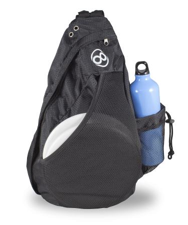 Disc Golf Backpack Slinger Bag | 6-12 Discs | Multiple Colors Black