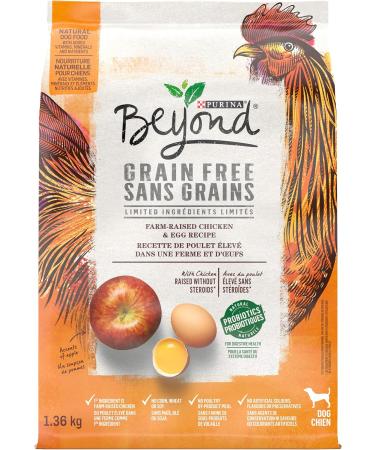 Beyond Grain Free Ground Entr e Natural Wet Dog Food Variety Pack 2.21 kg (6 x 368g) + Beyond Dry Dog Food Grain Free Farm-Raised Chicken & Egg Recipe - 1.36 kg Bag Dog Food + Dog Food White Meat Chicken&Egg - Buy Online on GoSupps.com