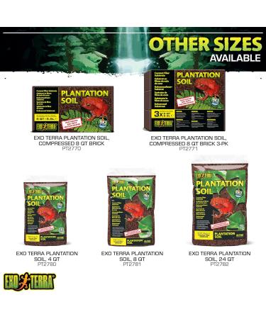 Exo Terra Plantation Soil - Tropical Terrarium Substrate 8.8L Coconut Fiber - Ideal for Reptiles & Plants - Buy Online on GoSupps.com