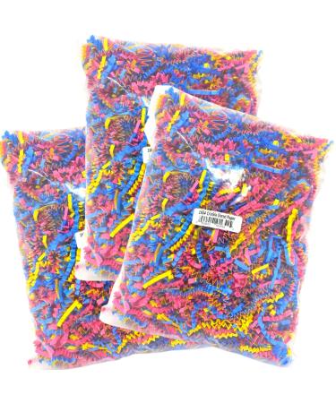 Bonka Bird Toys 1654 Pk3 Crinkle Paper Shred Parrots Conures Amazons Foraging Basket Filler Pack (3)