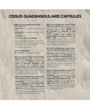 Bulk Pure Cissus Quadrangularis Capsules 800 mg Pack of 90 90 Servings 1 count (Pack of 1) - Buy Online on GoSupps.com
