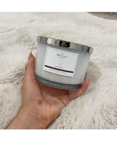 Hotel Collection Luxury Scented Candle Gift for Women | Natural Wax Blend | 35 Hours Burn Time | Pomegranate Scent - 12oz - Buy Online on GoSupps.com