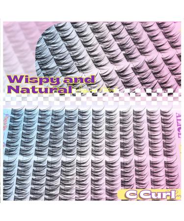 ALICE Natural Lash Clusters DIY Eyelash Extensions 9-11mm Short C Curl Individual Lashes Wispy Anime Lash Extensions Handmade Manga Eyelash Clusters 144 Pcs U22 - Buy Online on GoSupps.com