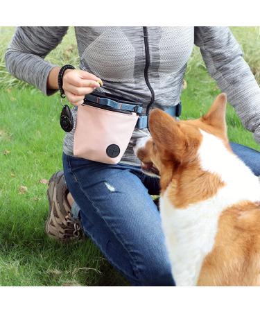 Katozoo Dog Training Treats & Clickers | Magnetic Closure Training Bag - Pink | International Shipping Available - Buy Online on GoSupps.com