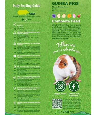 Small Green Tallow Grass Food for Guinea Pigs - 750g Vegetable Pack | Premium Quality & Nutrient-Rich | International Shipping - Buy Online on GoSupps.com