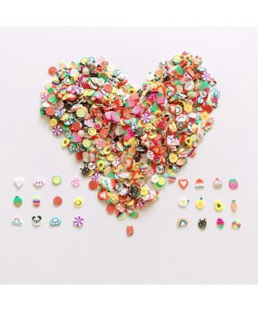 Nail Angel 3200pcs Polymer Clay Fruit Cake Cloud Panda Shapes Mix - Nail Art & Slime Craft Supply - Buy Online on GoSupps.com