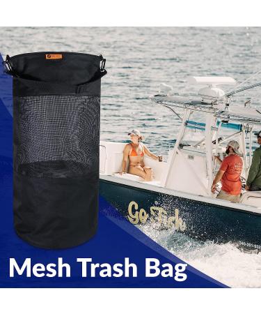 Port City Creations Boat Trash Bag - Portable Outdoor Mesh Bag for Boat, Kayak & Camper (Black) - Buy Online on GoSupps.com