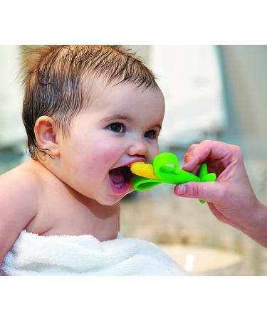 Nuby Corncob Shape Teething Aid for 3M+ - Multicolored | Safe & Soothing Relief - 1 Pack - Buy Online on GoSupps.com