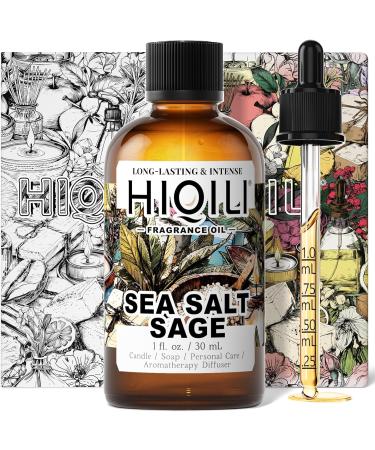 HIQILI 30ML Bergamot Essential Oil & 30ML Sea Salt Sage Fragrance Oil for DIY Diffuser - Buy Online on GoSupps.com