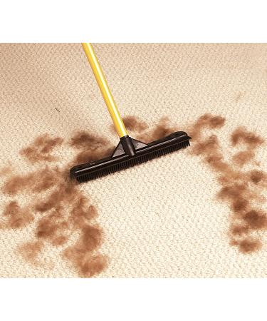 Pet Hair Remover Carpet Rake - FURemover Broom with Telescoping Handle and Squeegee for Effective Pet Hair Removal - Buy Online on GoSupps.com