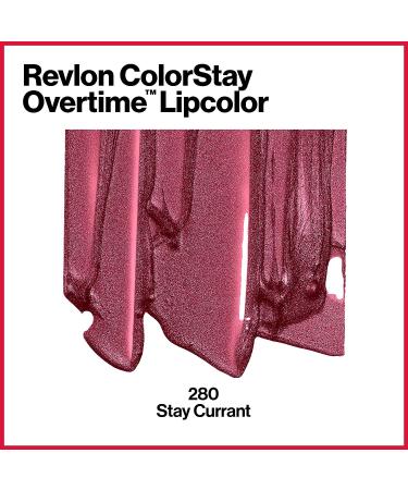 Revlon ColorStay Overtime Liquid Lip Color Stay Currant 280 - Long-Lasting Lipstick - Pack of 2 - Buy Online on GoSupps.com