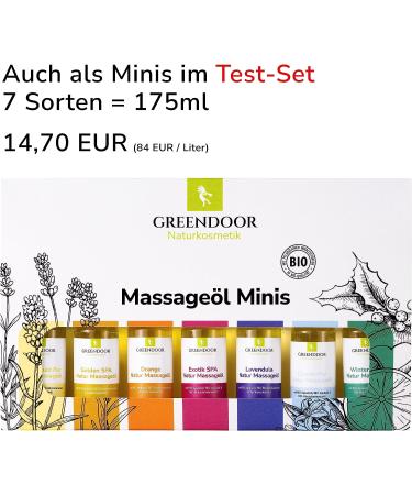 Premium Nature Massage Oil - GreenDoor Exotic Spa 100ml | Vegan Organic Sesame & Jojoba Oil | Natural Muscle Relaxation | Cruelty-Free Gift - Buy Online on GoSupps.com