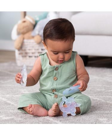 Infantino White Crystal Clear 3 Stage Teether Set - BPA Free Silicone-Free Textured Teethers for Sensory Exploration and Teething Relief - Safe for Babies - Buy Online on GoSupps.com