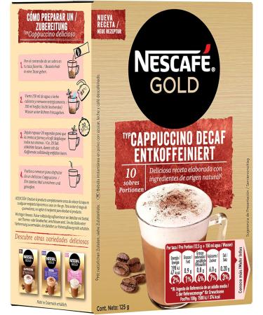 Nescaf Soluble Cappuccino Natural Coffee In Sobres 10 X 14gr - Buy Online on GoSupps.com
