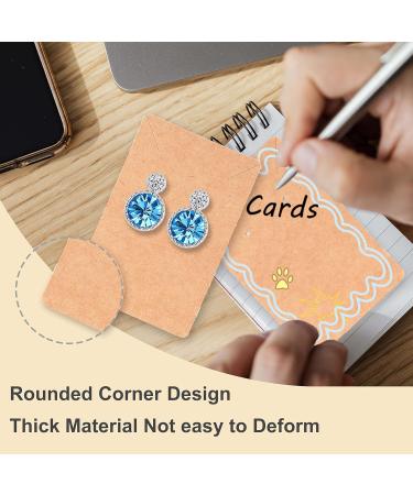 120 Earring Cards with Packaging and 240 Earring Backs for Jewelry Display - Brown, 3.5x2.4 Inches - Buy Online on GoSupps.com