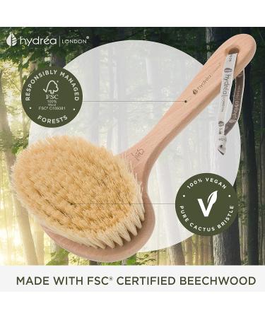 Hydra London Professional Dry Skin Detox Body Brush - Long Cactus Bristles - Buy Online on GoSupps.com