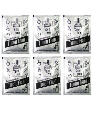 6 x Turbo Yeast - Turbo Fruit 40g, Yeast for fruit fermentation, Distillers Yeast, Spirit Yeast