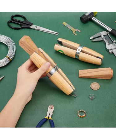 PandaHall Wooden Ring Clamp Tool - 2 Pack Jewelers Holder for Polishing & Repairing Rings - Vice With Leather Jaws for Stone Setting & Engraving - Buy Online on GoSupps.com