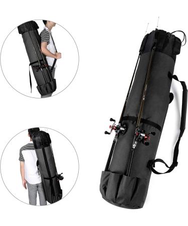 HUNTVP Fishing Rod Reel Case Bag - Black | Travel Organizer & Tool Holder - Buy Online on GoSupps.com