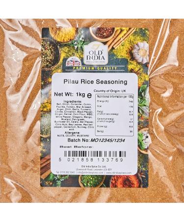 Old India Pilau Rice Seasoning 1kg - Authentic Blend for Perfect Pilau Rice | Pack of 1 - Buy Online on GoSupps.com