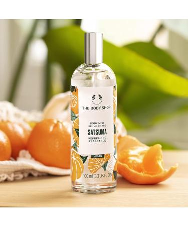 The Body Shop Satsuma Body Mist Refreshes and Cools with a Citrus Scent Vegan 3.3 oz - Buy Online on GoSupps.com