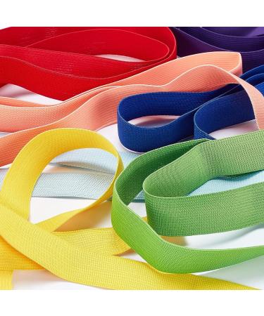 BENECREAT 1 Inch Elastic Band Ribbon - 12 Colors, 32 Yards for Sewing, Headbands, Hair Ties - Craft Project Supplies - Buy Online on GoSupps.com