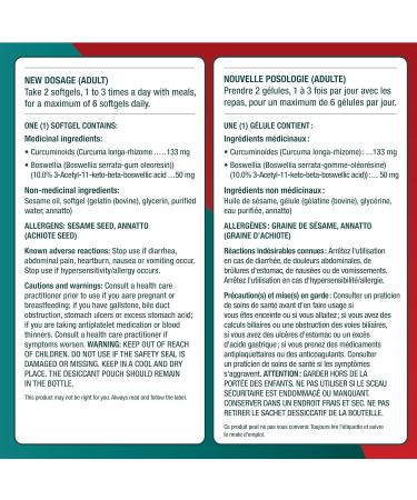 Genacol Fast Action | Fast Relief of Back Pain and Muscle Pain | Turmeric Curcumin Black Sesame Seed Oil and Boswellia | Plant-Based Softgels (60 Softgels) 1 count (Pack of 60) - Buy Online on GoSupps.com