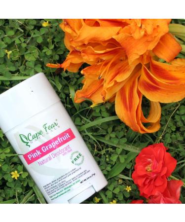 Pink Grapefruit Natural Deodorant Stick - Aluminum Free & Preservative Free (2.5oz) | Eco-Friendly International Shipping - Buy Online on GoSupps.com