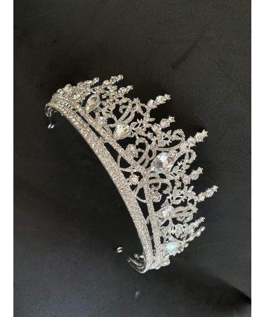 Baroque Crystal Water Drop Bridal Tiara Crown for Wedding | Rhinestone Leaf Jewelry - Buy Online on GoSupps.com